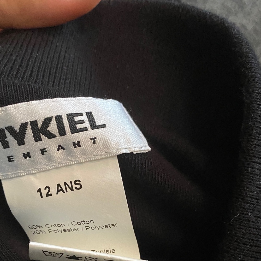 Sonia Rykiel Paris Black velour balloon skirt size 12y - Picture 4 of 4